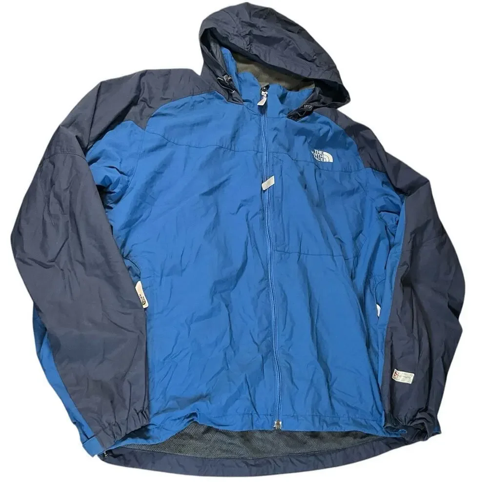 The North Face Mens LG Blue Combo Windbreaker Hydrenalite WindProof Breathable